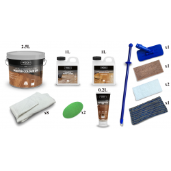 Kit Saving: DC104 (c) Element 7 V floor natural, fired or nero, work by hand, 16 to 35m2 (DC)